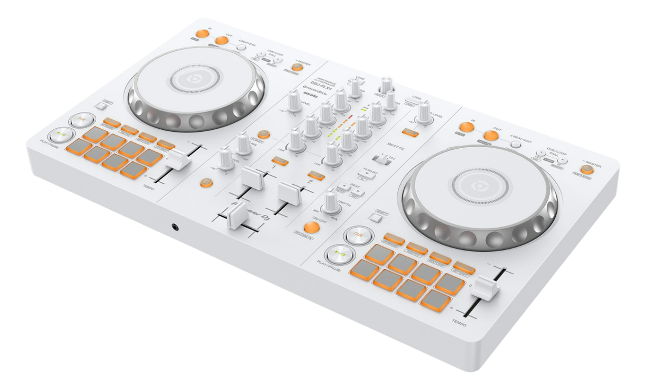 Pioneer DJ DDJ-FLX4-W 2 Channel DJ Controller (WHITE) Rekordbox/ Serato DJ Lite