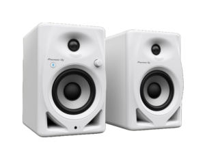 Pioneer DJ DM-40D-BT-W (Pair) 4" desktop monitor system with Bluetooth(White)